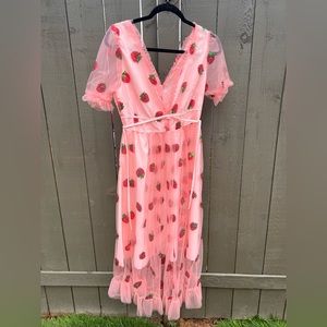 Sequined Tulle Strawberry dress